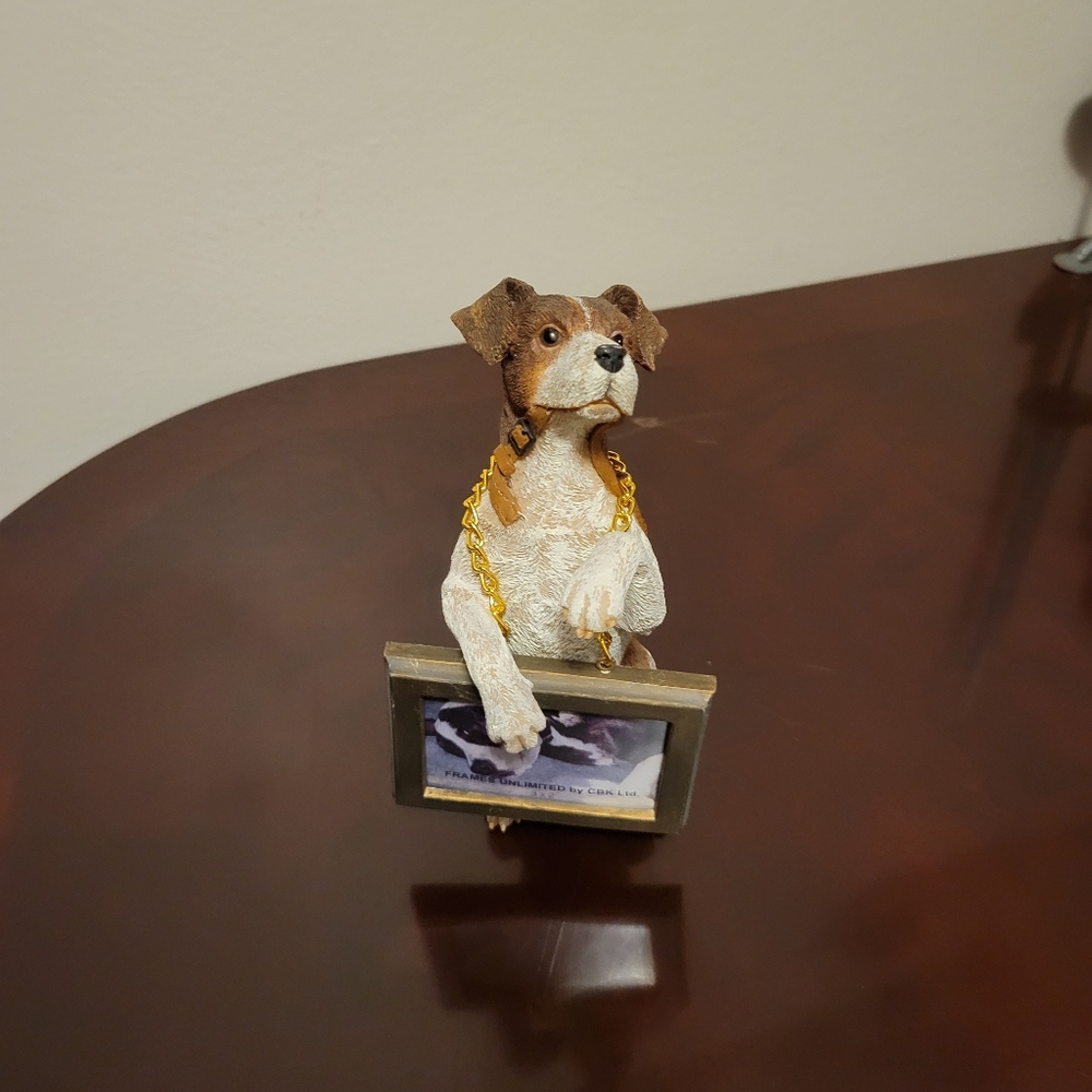Dog, picture frame (6,5in high)